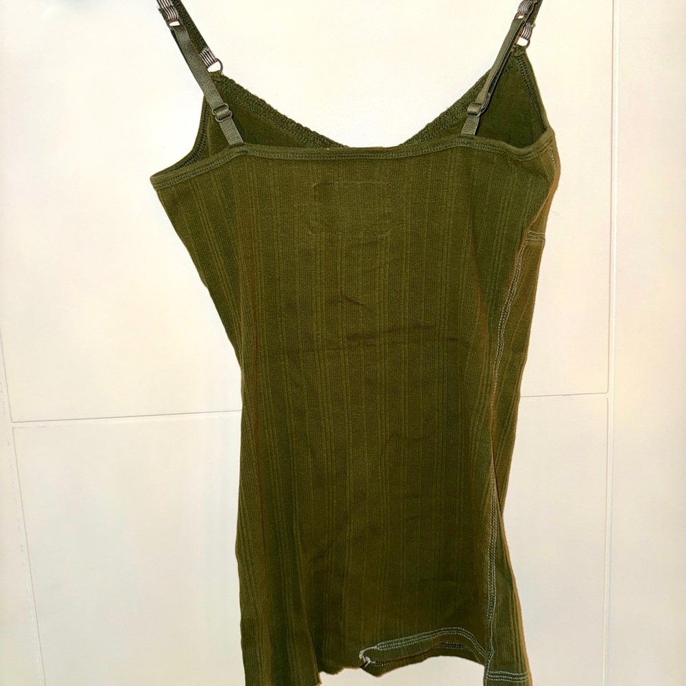 Aeropostale Olive Camisole with Button Accents - Picture 4 of 4